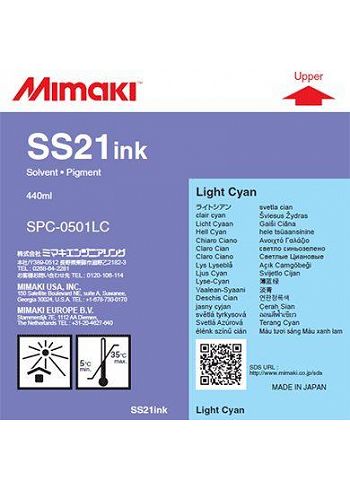 Inchiostro Mimaki SS21 Light Cyano solvent cartuccia 400ml