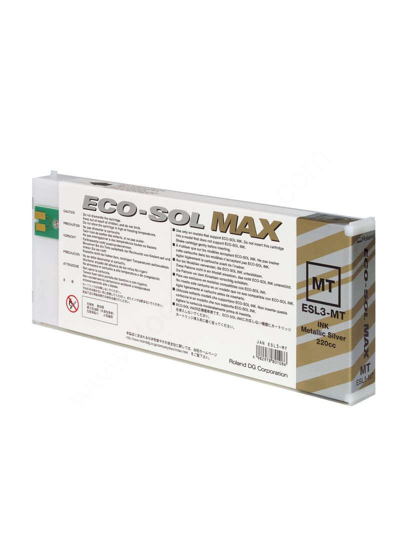 ROLAND ECOSOLMAX 220 CC METALLIC SILVER ROLAND ECOSOLMAX 220 CC METALLIC SILVER