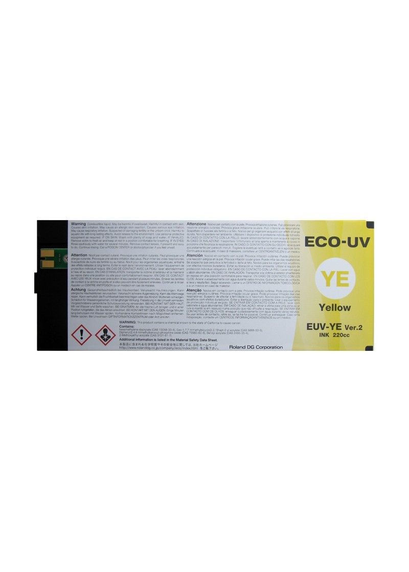 Cartuccia EUV Roland 220 cc YELLOW Cartuccia EUV Roland 220 cc YELLOW