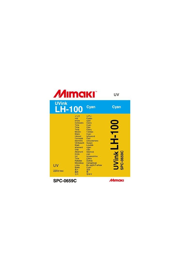 Inchiostro Mimaki UV LH-100 ciano cart. da 220ml Inchiostro Mimaki UV LH-100 ciano cart. da 220ml