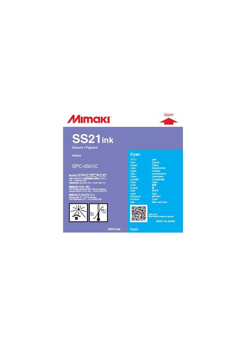 Inchiostro Mimaki SS21 Ciano solvent cartuccia 400ml Inchiostro Mimaki SS21 Ciano solvent cartuccia 400ml