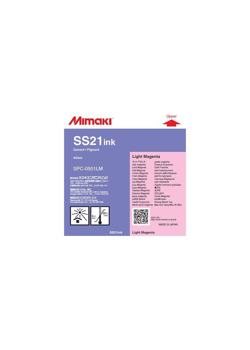 Inchiostro Mimaki SS21 Light Magenta solvent cartuccia 400ml Inchiostro Mimaki SS21 Light Magenta solvent cartuccia 400ml