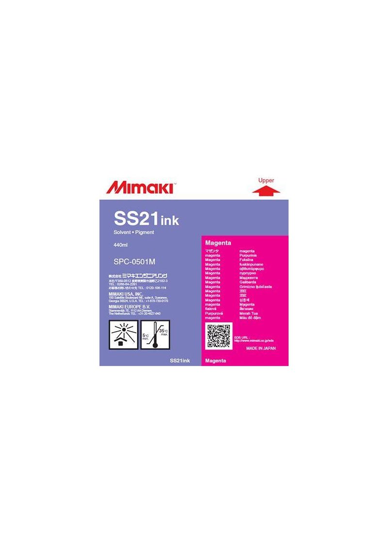 Inchiostro Mimaki SS21 Magenta solvent cartuccia 400ml Inchiostro Mimaki SS21 Magenta solvent cartuccia 400ml