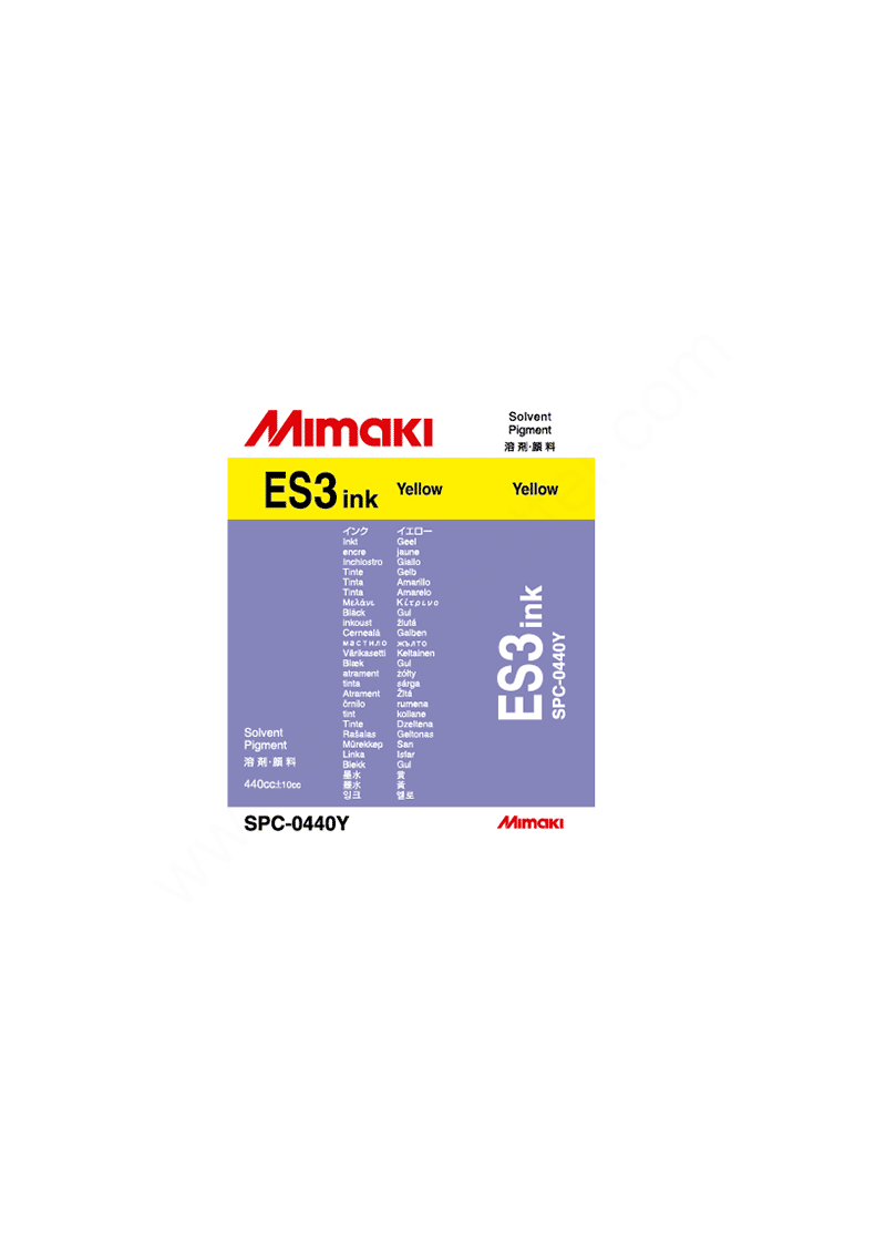 Inchiostro Mimaki ES3 Yellow Ecosolvent cartuccia 400ml Inchiostro Mimaki ES3 Yellow Ecosolvent cartuccia 400ml