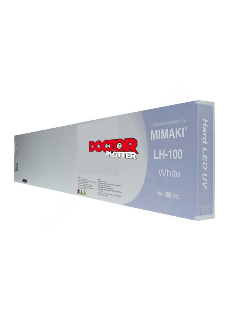 Cartuccia Doctorplotter inchiostro UV rigido LH-100 Mimaki White 600 cc Cartuccia Doctorplotter inchiostro UV rigido LH-100 Mimaki White 600 cc