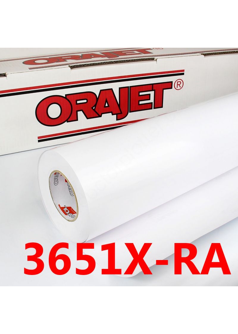 Orafol® Orajet® 3651XRA Bianco Lucido colla grigia Rapid Air Orafol® Orajet® 3651XRA Bianco Lucido colla grigia Rapid Air