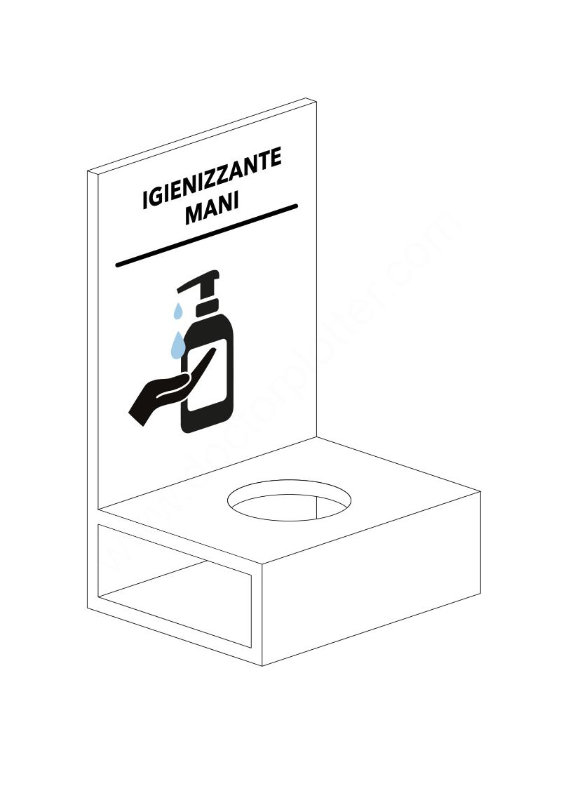 PORTA IGIENIZZANTE DA BANCO PORTA IGIENIZZANTE DA BANCO