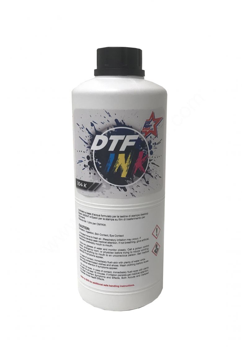 Inchiostro ad acqua DTF 1 LT. Black 104