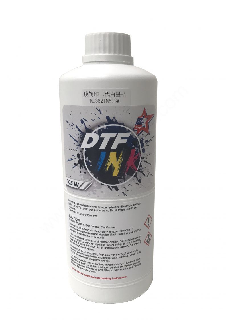 Inchiostro ad acqua DTF 1 LT. WHITE 105 Inchiostro ad acqua DTF 1 LT. WHITE 105