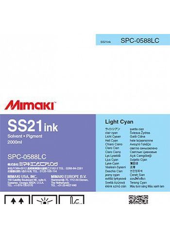 Inchiostro Mimaki SS21 Light Ciano solvent sacca 2lt